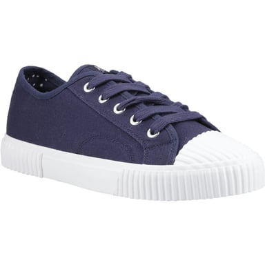 Hush Puppies Freya Canvas Textil Damen Sneaker in Marineblau
