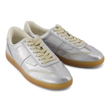 TOMS Collins Leder Damen Silber Sneakers