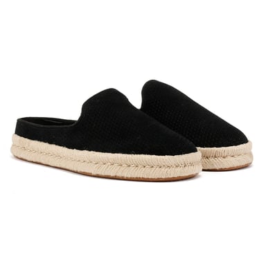 TOMS Santiago Herren Clogs Aus Schwarzem Wildleder
