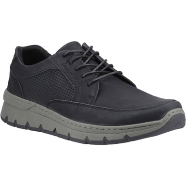 Hush Puppies Nelson Leder Herren Schwarz Schnürschuhe