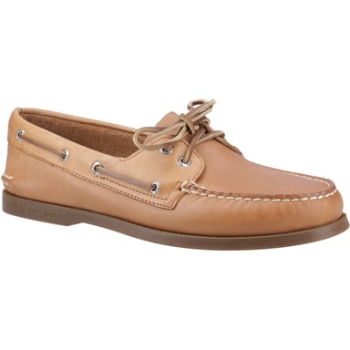 Sperry Authentische 2-Augen Leder Herren Bootsschuhe in Nussbaum