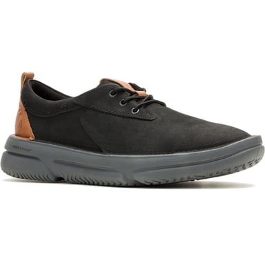 Hush Puppies Baylor Leder Herren Schnürschuhe Schwarz/Schwarz