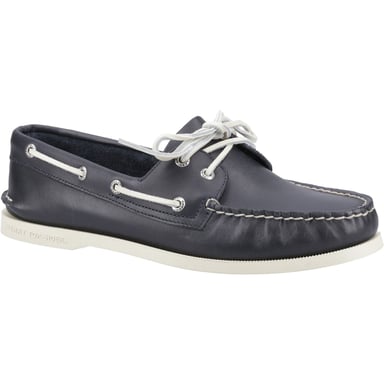 Sperry Authentische 2-Augen-Leder-Herren-Bootsschuhe in Marineblau