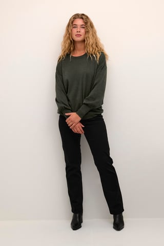 Strickpullover Loose fit dark green