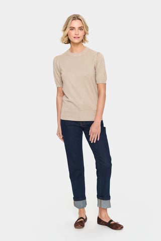 Strickpullover Classic fit taupe