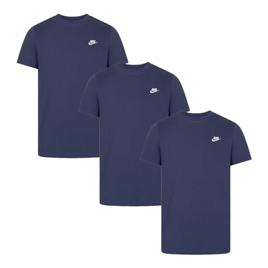3er-Pack Nike Sportswear Club T-Shirts für Herren in Marineblau
