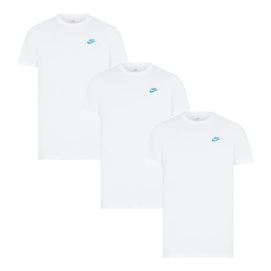 3er-Pack Nike Sportswear Club T-Shirts für Herren in Weiß/Blau