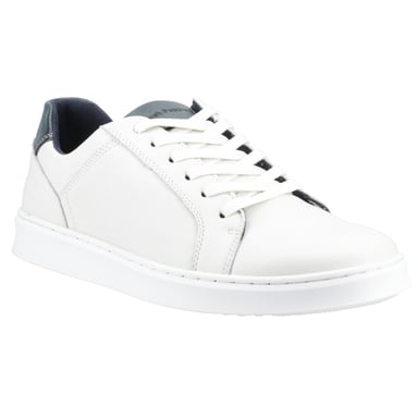 Hush Puppies Madden Leder Herren Weiße Sneakers