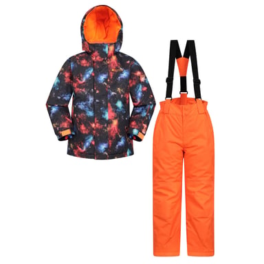 Mountain Warehouse - Kinder Skijacke und Hosen, Cosmic (Pechschwarz)