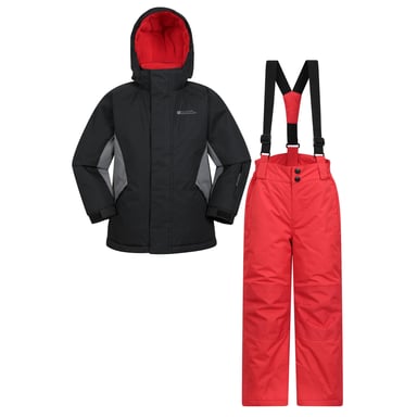 Mountain Warehouse - Skijacke und Hosen Set für Kinder (Pechschwarz)