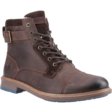 Hush Puppies Jordan Leder Herren braune Stiefeletten