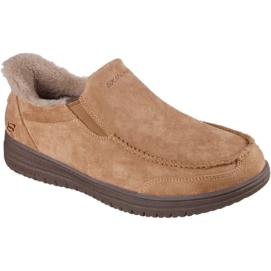 Skechers Murette Scofield Textil Herren Hausschuhe in Beige