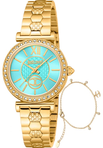 Just Cavalli JC1L273M0065 Damen Varenna Uhr und Armband Geschenkset