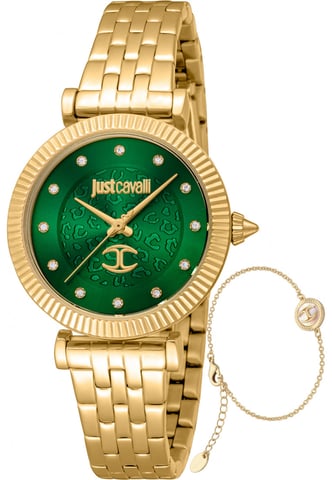 Just Cavalli JC1L266M0035 Damen-Uhren- und Armband-Geschenkset