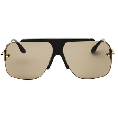 Victoria Beckham - Sonnenbrille Mit Goldfarbenen Gläsern In Mokkabraun