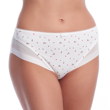 Großzügiger Slip mit Tüll D0A63 für Damen