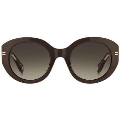 Marc Jacobs – Sonnenbrille mit abgerundetem Rahmen und braunen Verlaufsgläsern