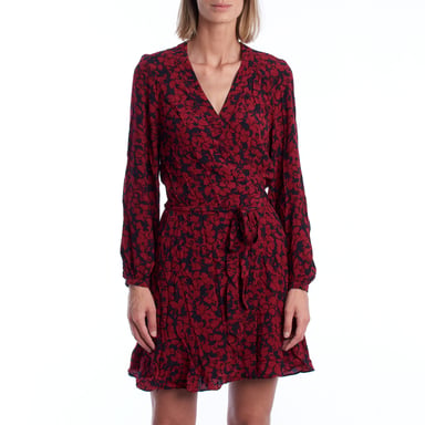 WKCP0424F Kurzes Wickelkleid für Damen