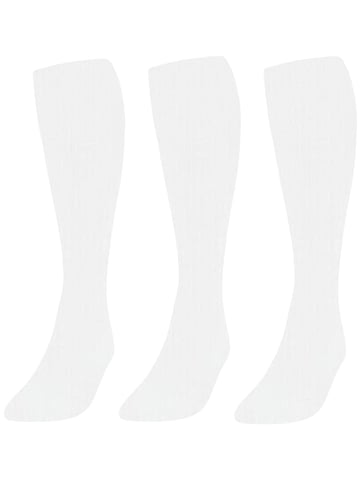 3 Pack weiße Fußball-Socken Kinder