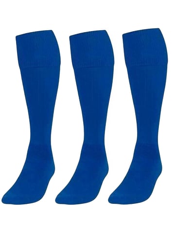 3er-Pack blaue Fußball-Socken Kinder