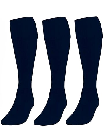 3er-Pack Navy Football-Socken Kinder