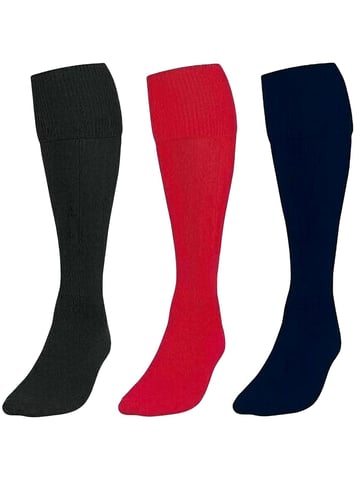 3er-Pack Kinder-Fußball-Socken - BLK/RED/NVY