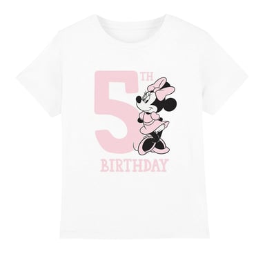 Disney - T-Shirt für Kinder - 5. Geburtstag (Weiß)