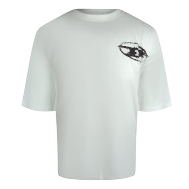 Diesel - Weißes T-shirt Mit Kastenförmiger Passform