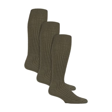3er-Pack Lange Stiefelsocken für Männer für den Outdoor-Wellington | Knielange Militärsocken