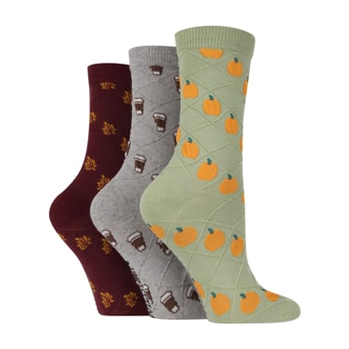 3er-Pack Damen Mode Texturiertes Strick-Baumwollsocken