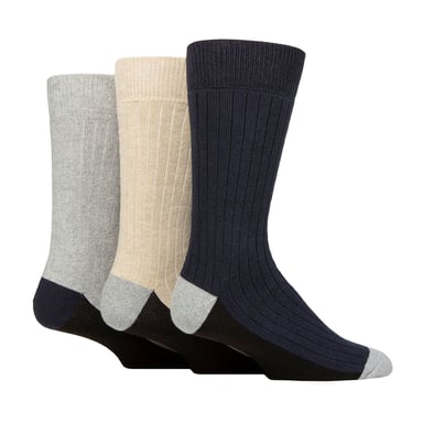 3er Pack Herren Freizeit-Bootsocken für alle Jahreszeiten