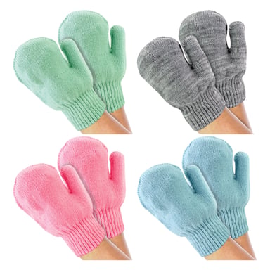 4er-Pack Süße Babyhandschuhe für den Winter | Handschuhe für Babyjungen und -mädchen