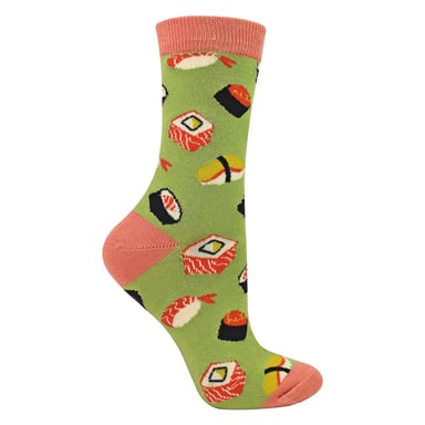 Damen Sushi-Accessoire Muster Bambussocken