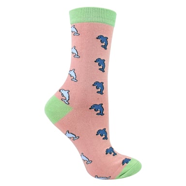 Damen-Delfine Muster-Bambus-Socken