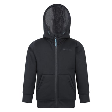 Mountain Warehouse - "Nordic II" Hoodie mit durchgehendem Reißverschluss für Kinder (Schwarz)