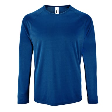SOLS Herren Performance T-Shirt Sporty, langärmlig (Königsblau)