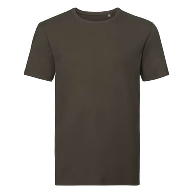 Russell Herren Organik T-Shirt Kurzarm (Olive)