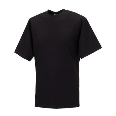 Russell Herren Organik T-Shirt Kurzarm (Schwarz)