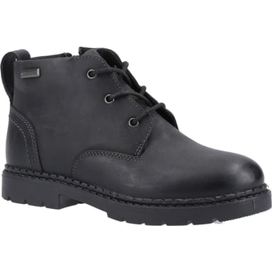 Hush Puppies - Jungen Stiefel "Mini Presley", Leder (Schwarz)