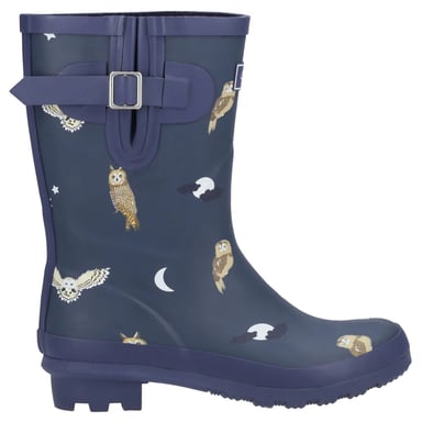 Cotswold - Damen Gummistiefel "Woodland", Eule (Mittelblau)