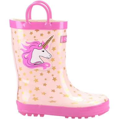 Cotswold - Kinder Gummistiefel "Puddle", Einhorn (Pink)