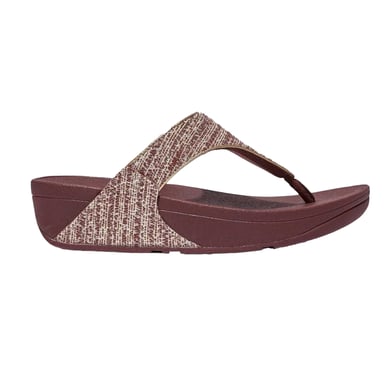 Fit Flop - Damen Sandalen "Lulu", Schimmer, Gewebe, Zehentrenner (Braun)