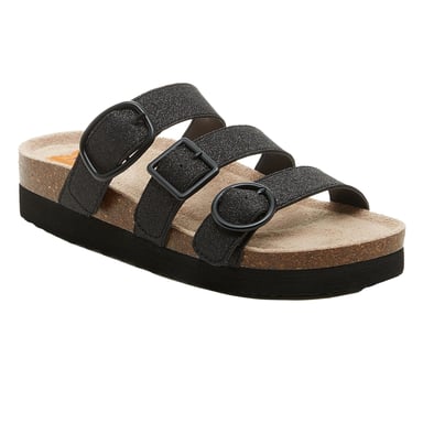 Rocket Dog - Damen Sandalen "Astor Glenn", Glitzer (Schwarz)