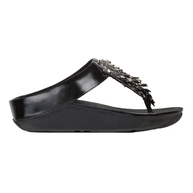 Fit Flop - Damen Sandalen "Rumba", Ombre, Zehentrenner (Schwarz)