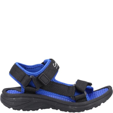 Cotswold - Kinder Sandalen "Bodiam", recyceltes Material (Schwarz/Marineblau)
