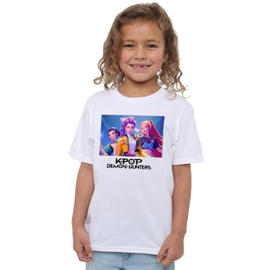 K-Pop Demon Hunters Kinder/Kids Huntr/X T-Shirt (Weiß)