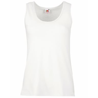 Fruit Of The Loom Lady-Fit Valueweight Damen Tank-Top (Weiß)