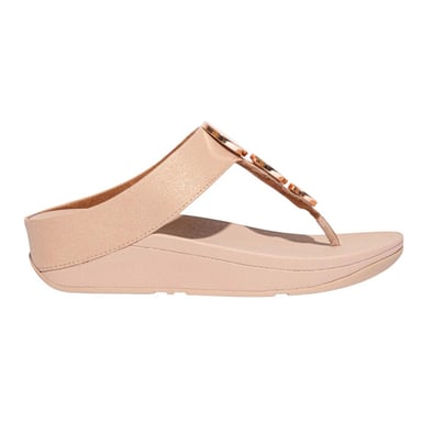 Fit Flop - "Halo" Schimmer Sandalen für Damen, Zehentrenner (Beige)