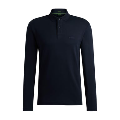 Boss - "Pirol" Poloshirt für Herren Langärmlig (Dunkelblau)
