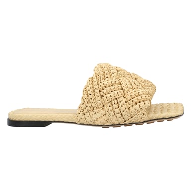 Bottega Veneta Lido Flache Sandale braun